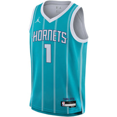 LaMelo Ball Charlotte Hornets Youth Swingman Jersey - Icon Edition - Teal cheap