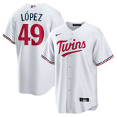 Pablo López Minnesota Twins Home Replica Player Jersey White
