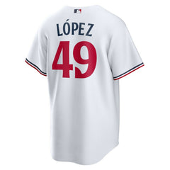 Pablo López Minnesota Twins Home Replica Player Jersey White