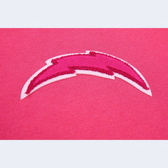 Los Angeles Chargers Pro Standard Women's Triple Pink Cropped Pullover Hoodie sale