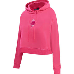 Minnesota Vikings Pro Standard Women's Triple Pink Cropped Pullover Hoodie discount