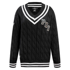 Philadelphia Eagles Pro Standard Women's Prep V-Neck Pullover Sweater - Black outlet