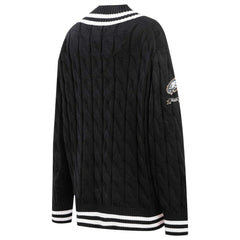 Philadelphia Eagles Pro Standard Women's Prep V-Neck Pullover Sweater - Black outlet