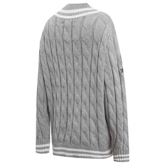 Green Bay Packers Pro Standard Women's Prep V-Neck Pullover Sweater - Heather Gray on sale