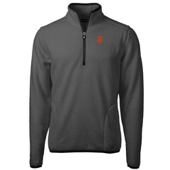 San Francisco Giants Cutter & Buck Cascade Eco Sherpa Fleece Quarter-Zip Pullover Jacket Gray