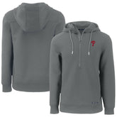 Philadelphia Phillies Cutter & Buck Roam Eco Half-Zip Recycled Pullover Hoodie Gray