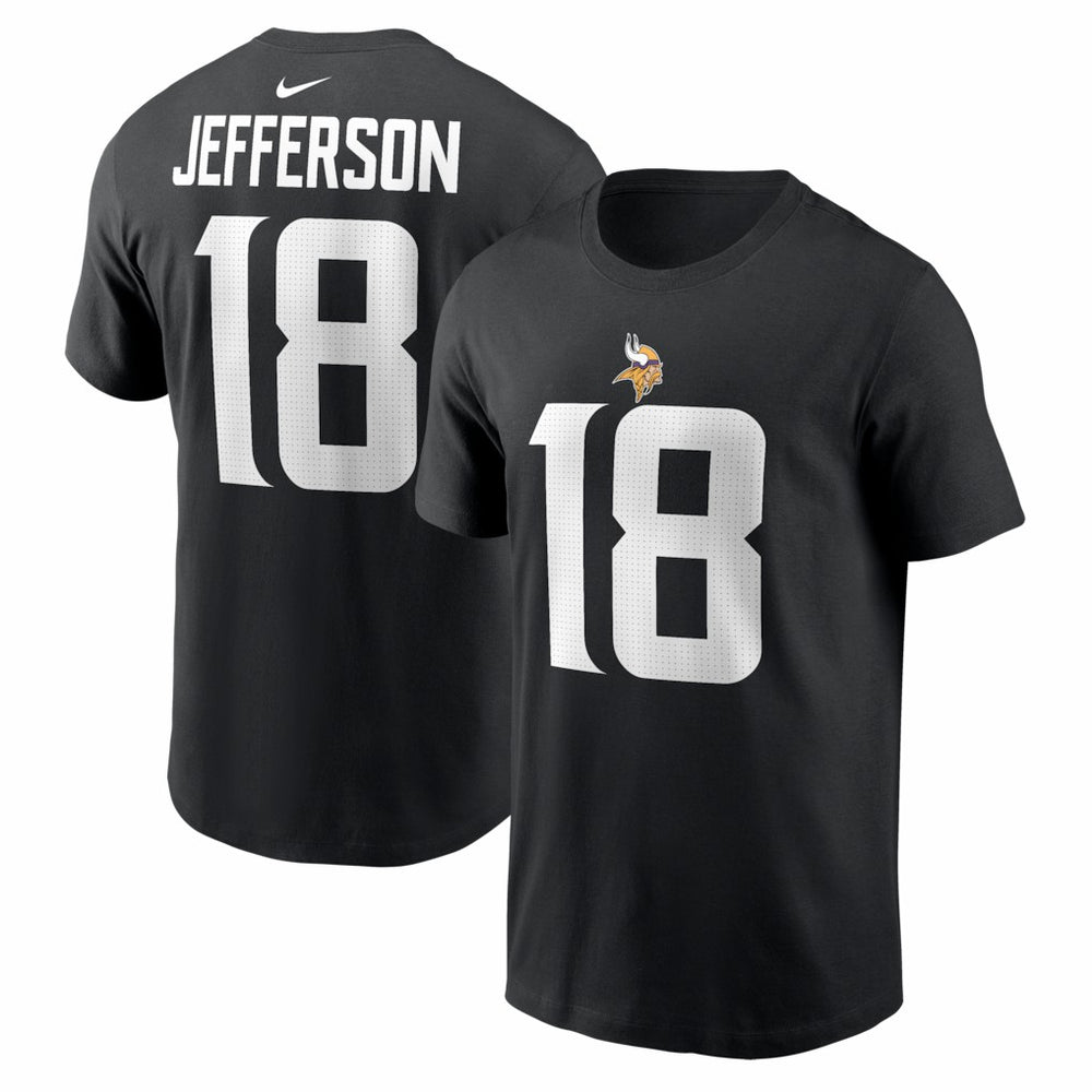 Justin Jefferson Minnesota Vikings Name & Number T-Shirt - Black online