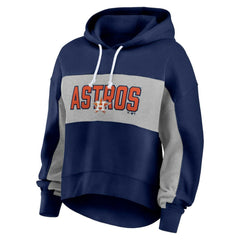 Houston Astros Profile Women's Plus Size Pullover Hoodie Navy