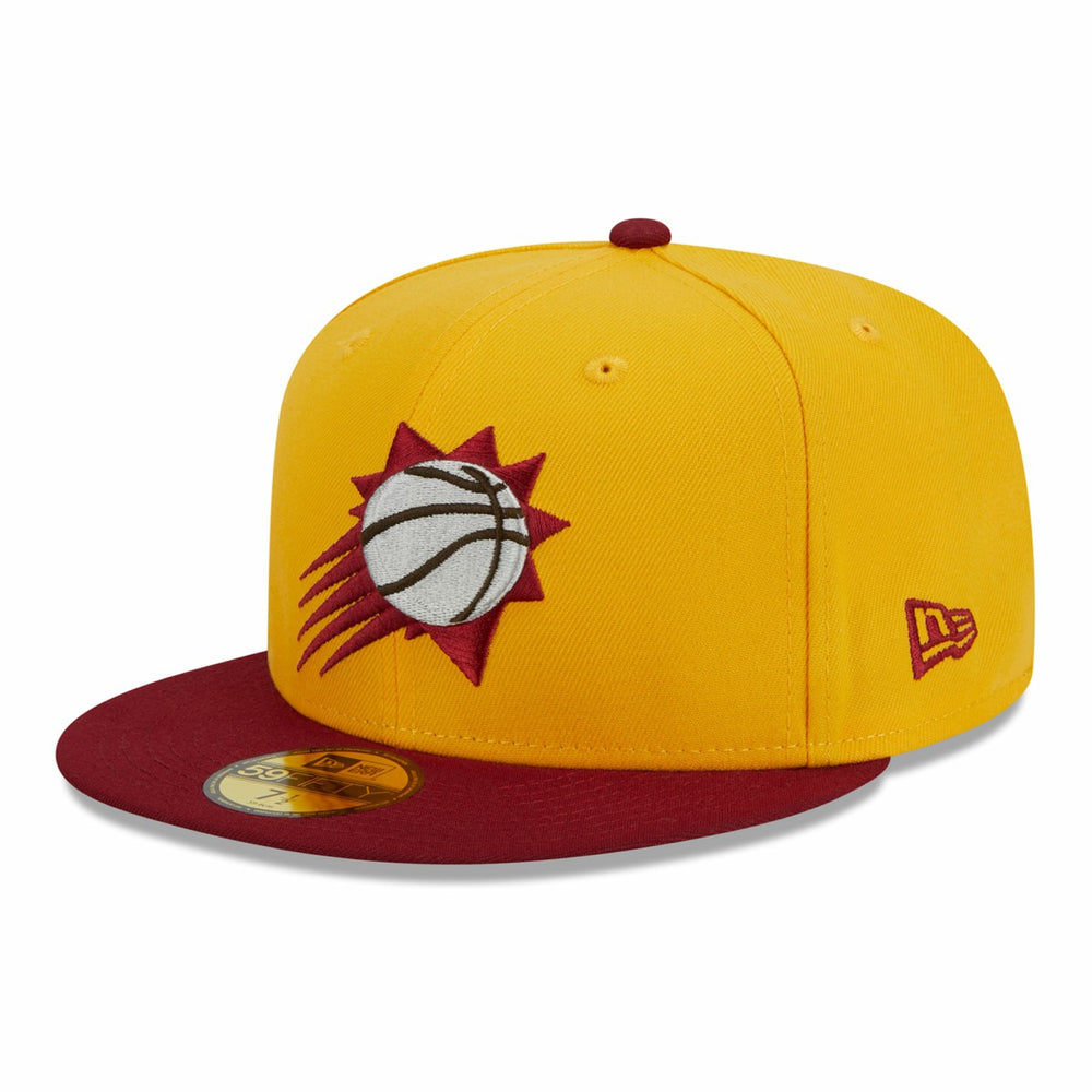 Phoenix Suns Fall Leaves 2-Tone 59FIFTY Fitted Hat - Yellow/Red on sale
