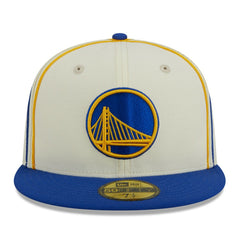 Golden State Warriors Piping 2-Tone 59FIFTY Fitted Hat sale - Cream/Royal cheap