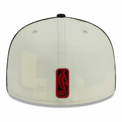 Miami Heat Piping 2-Tone 59FIFTY Fitted Hat - Cream/Black for sale