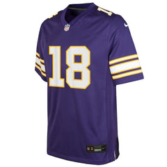 Justin Jefferson Minnesota Vikings Youth Game Jersey - Purple for sale