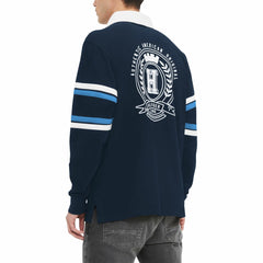 Tennessee Titans Tommy Hilfiger Cory Varsity Rugby Long Sleeve T-Shirt - Navy on sale