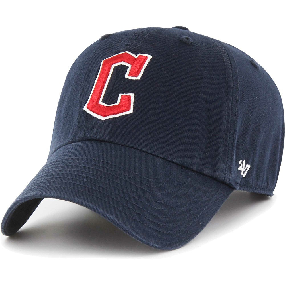 Cleveland Guardians Youth Clean Up Adjustable Hat Navy