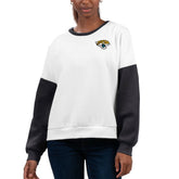Jacksonville Jaguars G-III 4Her by Carl Banks Women's A-Game Pullover Sweatshirt - White discount