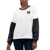 Las Vegas Raiders G-III 4Her by Carl Banks Women's A-Game Pullover Sweatshirt - White on sale