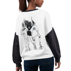 Las Vegas Raiders G-III 4Her by Carl Banks Women's A-Game Pullover Sweatshirt - White on sale
