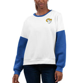 Los Angeles Rams G-III 4Her by Carl Banks Women's A-Game Pullover Sweatshirt - White online