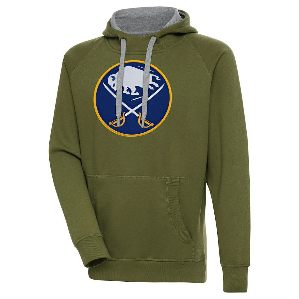 Buffalo Sabres Antigua Victory Pullover Hoodie - Olive Hoodies