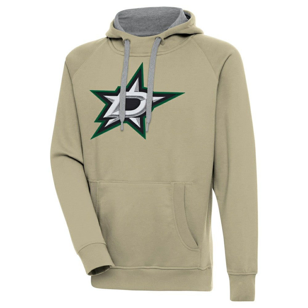 Dallas Stars Antigua Victory Pullover Hoodie - Khaki Hoodies