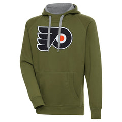 Philadelphia Flyers Antigua Victory Pullover Hoodie - Olive Hoodies