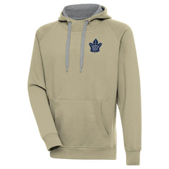 Toronto Maple Leafs Antigua Victory Pullover Hoodie - Khaki Hoodies
