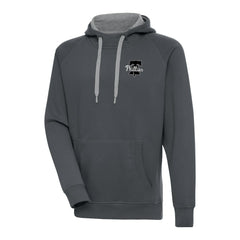 Philadelphia Phillies Antigua Metallic Victory Pullover Hoodie Charcoal