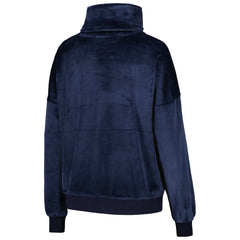 Tennessee Titans DKNY Sport Women's Deliliah Rhinestone Funnel Neck Pullover Sweatshirt - Navy on sale