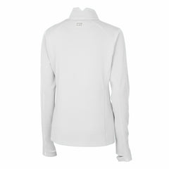 Cleveland Guardians Cutter & Buck Women's DryTec Traverse Stretch Quarter-Zip Pullover Top White