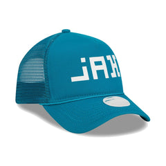 Jacksonville Jaguars New Era Women's McGee Trucker 9FORTY Adjustable Hat - Teal cheap