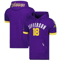 Justin Jefferson Minnesota Vikings Pro Standard Player Name & Number Hoodie T-Shirt - Purple outlet