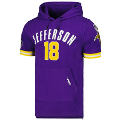 Justin Jefferson Minnesota Vikings Pro Standard Player Name & Number Hoodie T-Shirt - Purple outlet