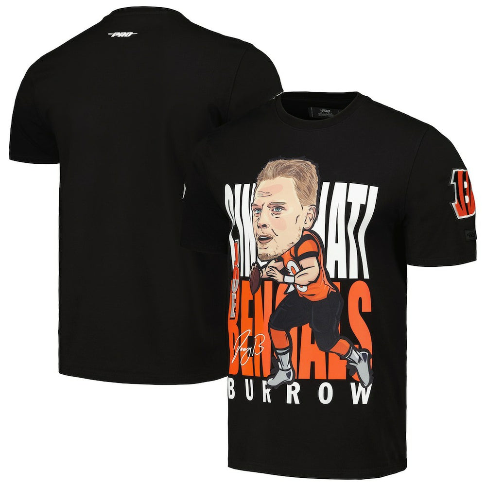 Joe Burrow Cincinnati Bengals Pro Standard Avatar Remix Player Graphic T-Shirt - Black on sale