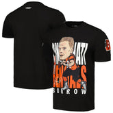 Joe Burrow Cincinnati Bengals Pro Standard Avatar Remix Player Graphic T-Shirt - Black on sale