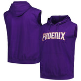 Phoenix Suns Jersey Muscle Pullover Hoodie - Purple discount