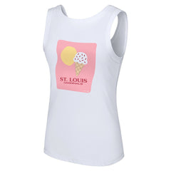St. Louis Cardinals Lusso Style Women's Lindy Tank Top White
