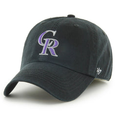 Colorado Rockies Franchise Logo Fitted Hat Black