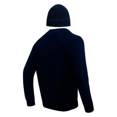 Dallas Cowboys Pro Standard Crewneck Pullover Sweater & Cuffed Knit Hat Box Gift Set - Navy cheap