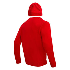 Kansas City Chiefs Pro Standard Crewneck Pullover Sweater & Cuffed Knit Hat Box Gift Set - Red on sale