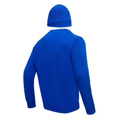 Buffalo Bills Pro Standard Crewneck Pullover Sweater & Cuffed Knit Hat Box Gift Set - Royal outlet