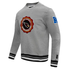Arizona Cardinals Pro Standard Crest Emblem Pullover Sweatshirt - Heather Gray cheap