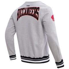 Tampa Bay Buccaneers Pro Standard Crest Emblem Pullover Sweatshirt - Heather Gray for sale