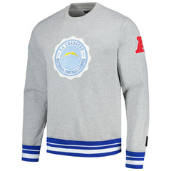 Los Angeles Chargers Pro Standard Crest Emblem Pullover Sweatshirt - Heather Gray sale