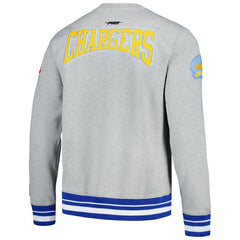 Los Angeles Chargers Pro Standard Crest Emblem Pullover Sweatshirt - Heather Gray sale