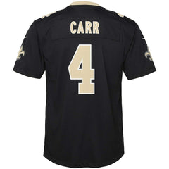 Derek Carr New Orleans Saints Youth Game Jersey - Black sale