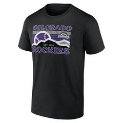Colorado Rockies Hometown Mountain Scene T-Shirt Black