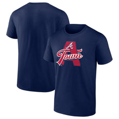 Atlanta Braves Hometown A Town Map T-Shirt Navy
