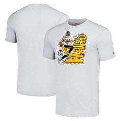 Hines Ward Pittsburgh Steelers Homage Unisex Caricature Retired Player Tri-Blend T-Shirt - Ash cheap