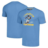 LaDainian Tomlinson Los Angeles Chargers Homage Unisex Unisex Caricature Retired Player Tri-Blend T-Shirt - Powder Blue discount