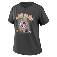 Washington Commanders WEAR by Erin Andrews Women's Boyfriend T-Shirt - Charcoal discount